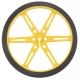 Pololu Wheel 80×10mm Pair - Yellow