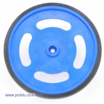 2-5/8" plastic Blue wheel Futaba servo hub