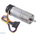 20.4:1 Metal Gearmotor 25Dx65L mm HP 12V with 48 CPR Encoder