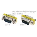 DB9 M/M MINI Gender Changer
