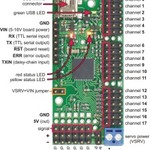 Mini Maestro 24-Channel USB Servo Controller Partial Kit