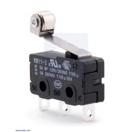 Snap-Action Switch with 16.3mm Roller Lever: 3-Pin, SPDT, 5A