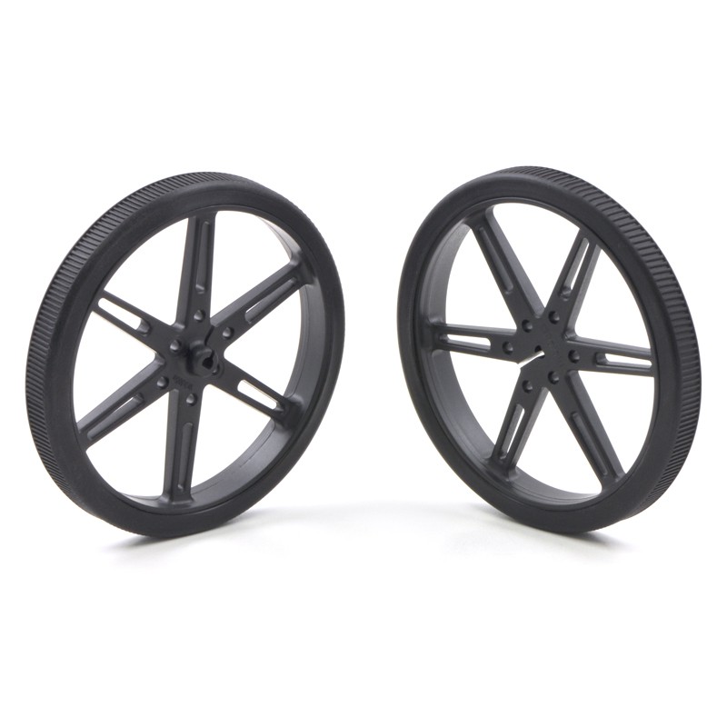 Pololu Wheel 80×10mm Pair - Black