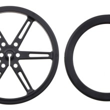 Pololu Wheel 80×10mm Pair - Black
