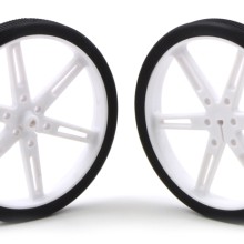 Pololu Wheel 80×10mm Pair - White