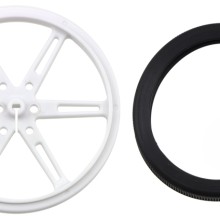 Pololu Wheel 80×10mm Pair - White
