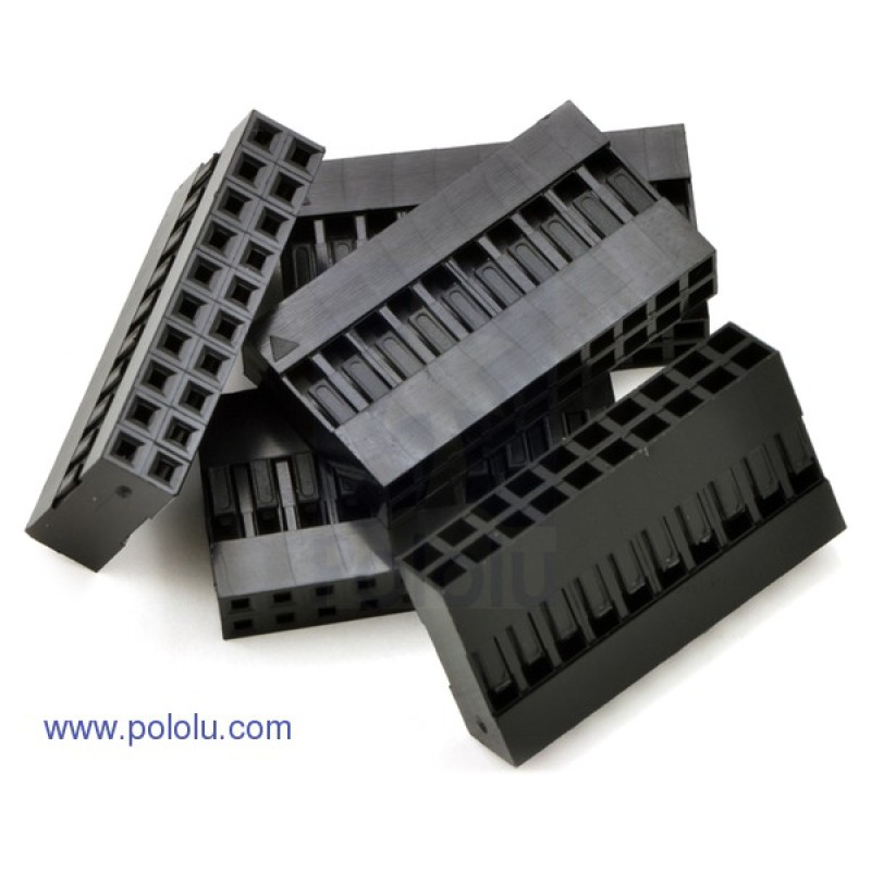 Crimp Connector Housing: 2x10-Pin 5-Pack