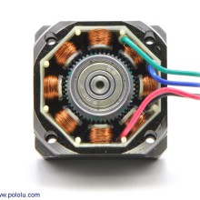 Stepper Motor with 28cm Lead Screw: Bipolar, 200 Steps/Rev, 42×38mm, 2.8V, 1.7 A/Phase