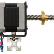 Stepper Motor with 28cm Lead Screw: Bipolar, 200 Steps/Rev, 42×38mm, 2.8V, 1.7 A/Phase