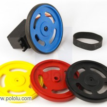 2-5/8" plastic Yellow wheel Futaba servo hub
