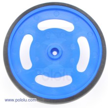 2-5/8" plastic Blue wheel Futaba servo hub