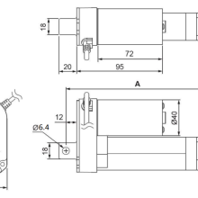 Glideforce LACT2-12V-05 Light-Duty Linear Actuator
