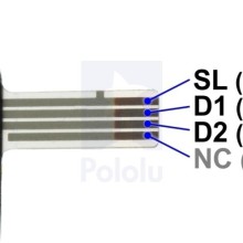Force-Sensing Linear Potentiometer: 1.4″×0.4″ Strip