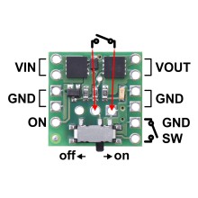 Mini MOSFET Slide Switch with Reverse Voltage Protection, LV