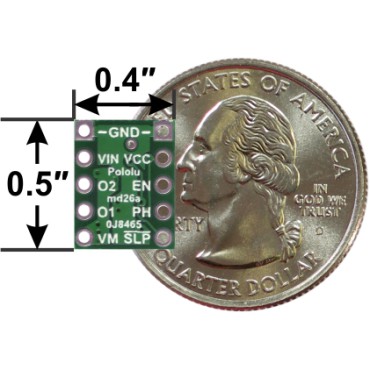 DRV8838 Single Brushed DC Motor Driver Carrier