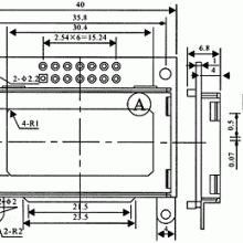 8x2 Character LCD - Black Bezel Parallel Interface