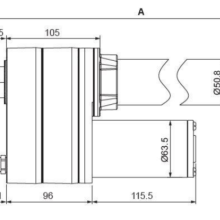 Glideforce LACT18-500APL Industrial-Duty Linear Actuator with Acme Drive and Feedback: 250kgf, 18" Stroke (17.5" Usable), 0.66"/s, 12V