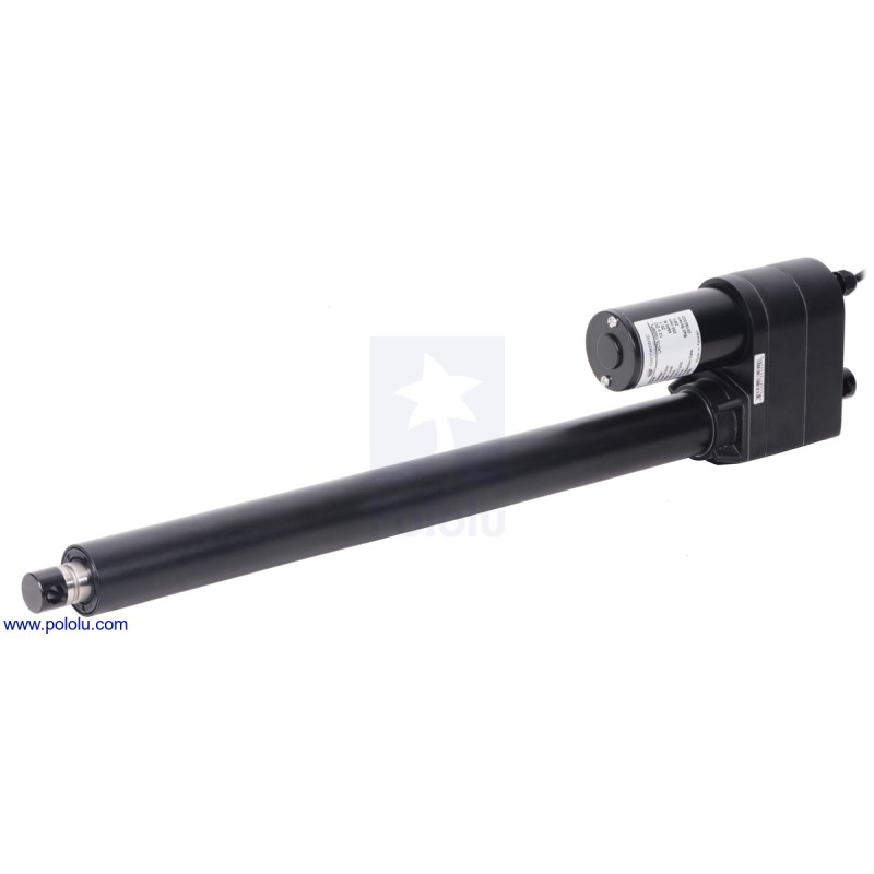 Glideforce LACT18-500APL Industrial-Duty Linear Actuator with Acme Drive and Feedback: 250kgf, 18" Stroke (17.5" Usable), 0.66"/s, 12V