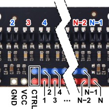 QTR-HD-13RC Reflectance Sensor Array: 13-Channel, 4mm Pitch, RC Output