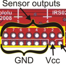 QTR-8RC Reflectance Sensor Array