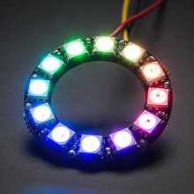 NeoPixel Ring - 12 x 5050 RGB LED with Integrated Drivers