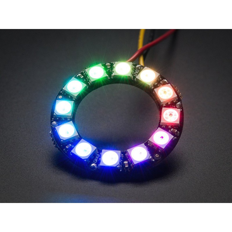 NeoPixel Ring - 12 x 5050 RGB LED with Integrated Drivers