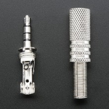 3.5mm (1/8") DIY 4-Pole (TRRS) Plug