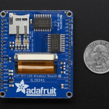 2.4" TFT LCD with Touchscreen Breakout w/MicroSD Socket - ILI9341