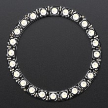 NeoPixel Ring - 24 x 5050 RGBW LEDs w/ Integrated Drivers - Cool White - ~6000K