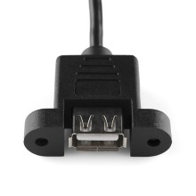 Panel Mount USB to 4-pin Female Header Cable - 6'
