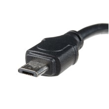 Panel Mount USB-B to Micro-B Cable - 6"