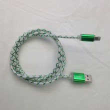 3FT GREEN-LED Light Micro USB 2.0 