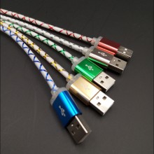 3FT RED-LED Light Micro USB 2.0 