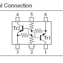 Transistor Array NPN/PNP with Built-In Resistors - 5pcs
