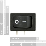 Rocker Switch - SPST right-angle