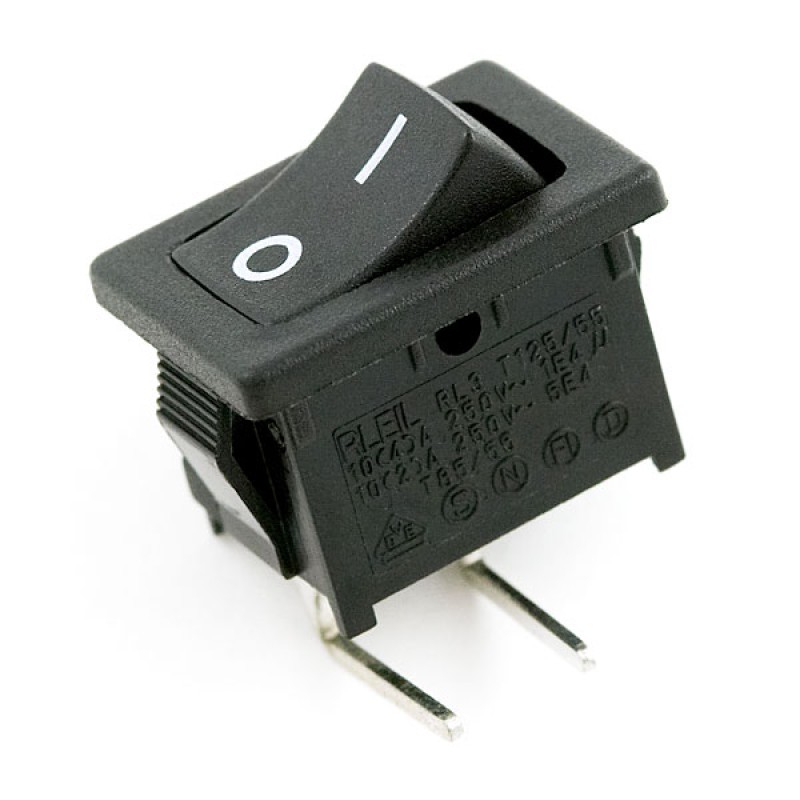 Rocker Switch - SPST right-angle