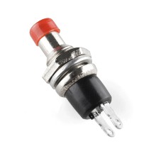 Momentary Button - Small Red Panel Mount