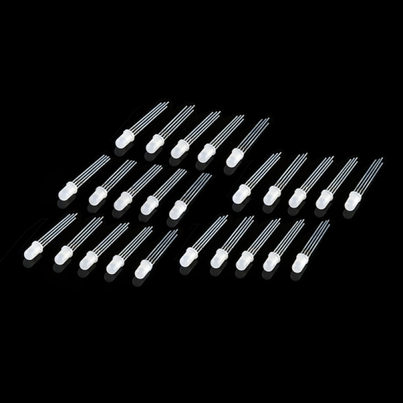 LED - RGB Diffused Common Cathode (25 pack)