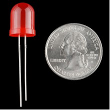Diffused LED - Red 10mm