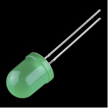 Diffused LED - Green 10mm