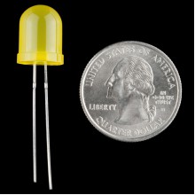 Diffused LED - Yellow 10mm