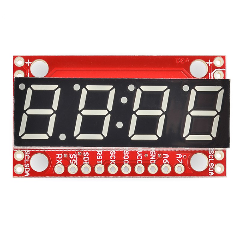 7Segment Serial Display - Kelly Green