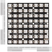 NeoPixel NeoMatrix 8x8 - 64 RGB LED