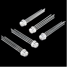 LED - RGB Addressable, PTH, 5mm Clear 5 Pack
