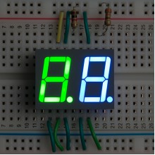 Dual 7-Segment Display - LED (RGB)