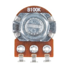 Rotary Potentiometer - 100k Ohm, Linear (Panel Mount)