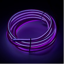 Bendable EL Wire - Purple 3m