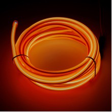 Bendable EL Wire - Orange 3m