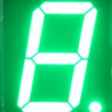3inch 1digit Green 8 segment led display 30101BGG/BS (Common Anode)