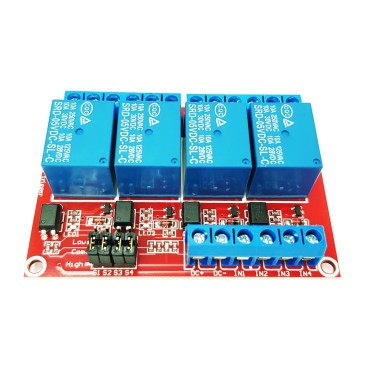 4 Channel Relay Module Optocoupler 10A